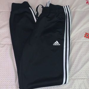 black adidas joggers
